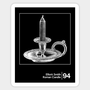 Elliott Smith - Roman Candle / Minimal Graphic Artwork Design Sticker